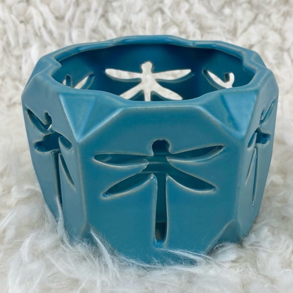 Yankee Candle Co. Dragonfly Votive Holder Turquoise